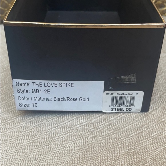 Matt Bernson THE LOVE SPIKE  Blk/Rose Gold Slides - Picture 4 of 4